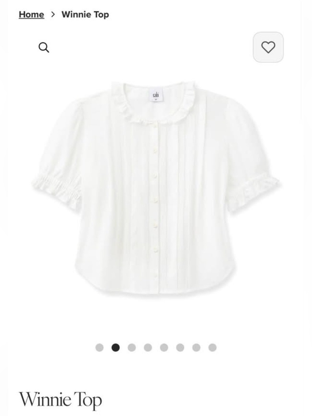#6885 cabi Winnie Top. NWT. Size Medium. I also have an XS available.